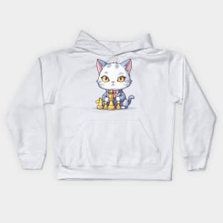 Chess Cat Kids Hoodie